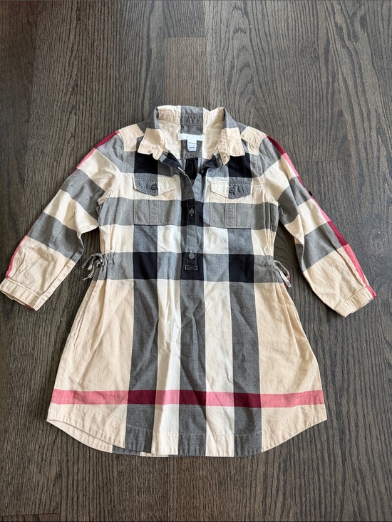 Burberry Other - Burberry Children Button-Front Check Shirt Dress - size 5